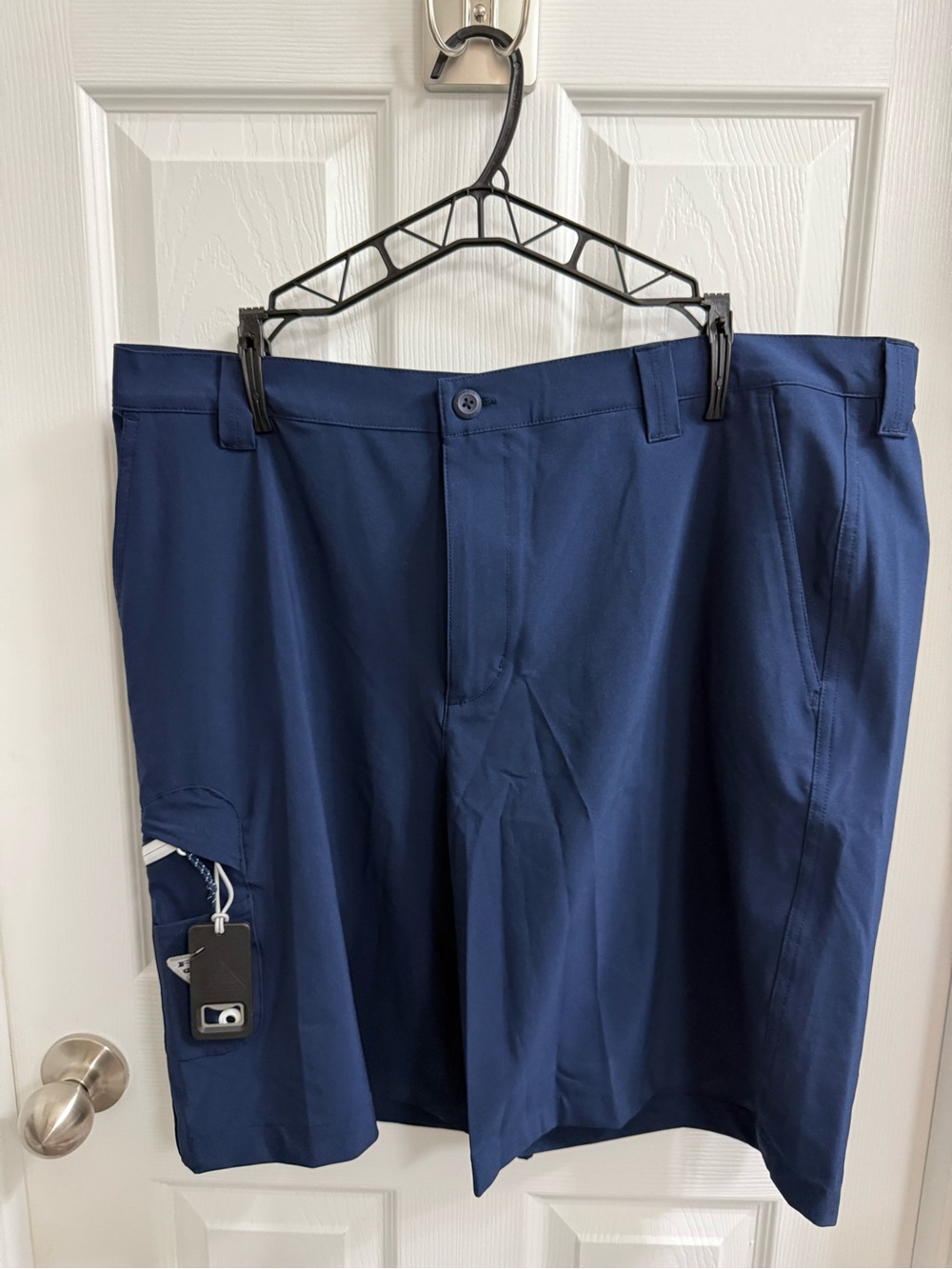 Columbia PFG Navy Men's Performance Cargo Shorts